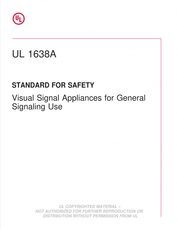 UL 1638A PDF UL 1638A PDF